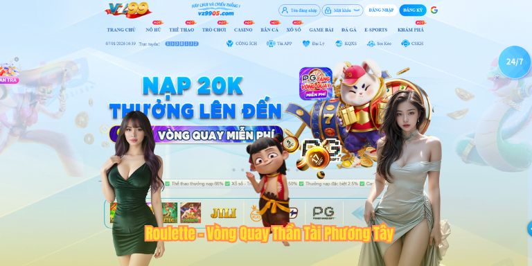 Casino VZ99 Roulette - Vòng Quay Thần Tài Phương Tây